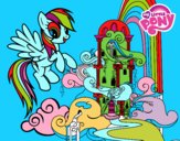 Rainbow Dash en su palacio