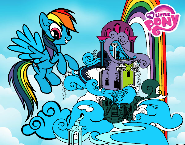 Rainbow Dash en su palacio