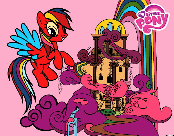 Rainbow Dash en su palacio