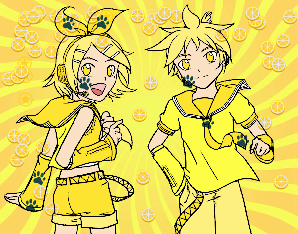 Rin y Len Kagamine Vocaloid