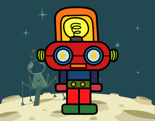 Robot con luz