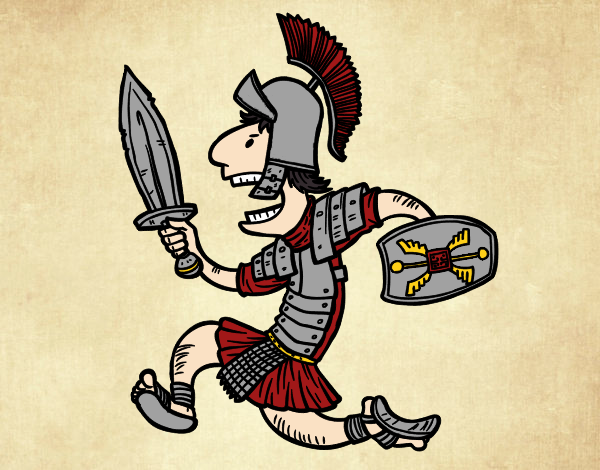 Soldado romano corriendo