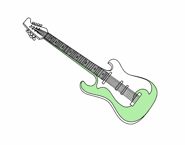 Una guitarra eléctrica