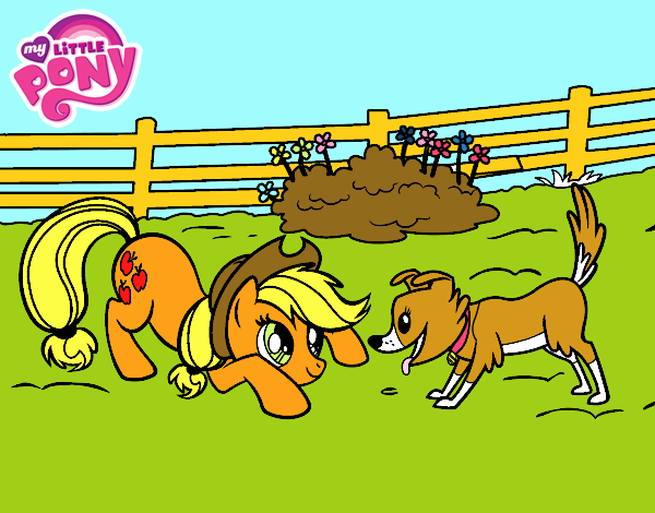 Applejack y Winona