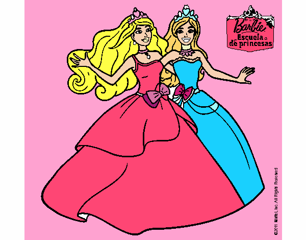 Barbie y su amiga súper felices