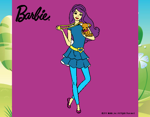 Barbie y su mascota