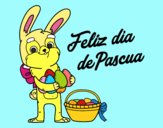 Conejo con muchos huevos de Pascua