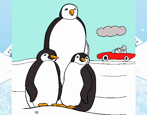 Familia pingüino