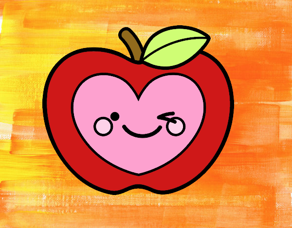 Manzana corazón