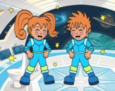 Niños astronautas