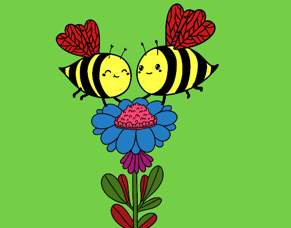 Pareja de abejas