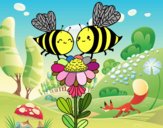 Pareja de abejas