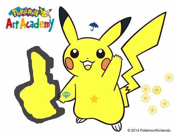 Pikachu saludando