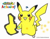 Pikachu saludando