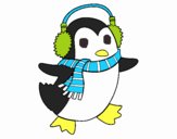 Pingüino con bufanda