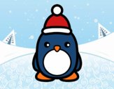 Pingüino navideño