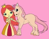 Princesa y unicornio