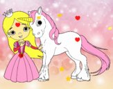 Princesa y unicornio