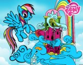 Rainbow Dash en su palacio