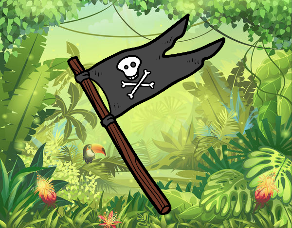 Una bandera pirata