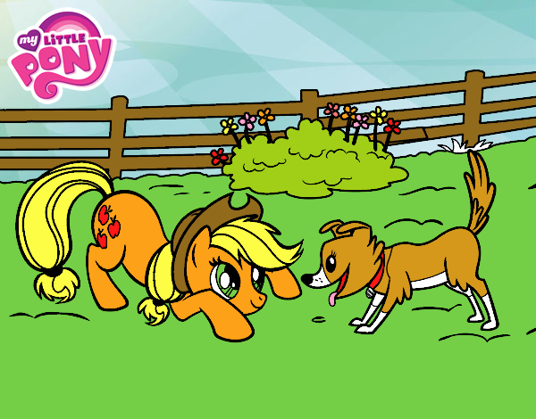 Applejack y Winona