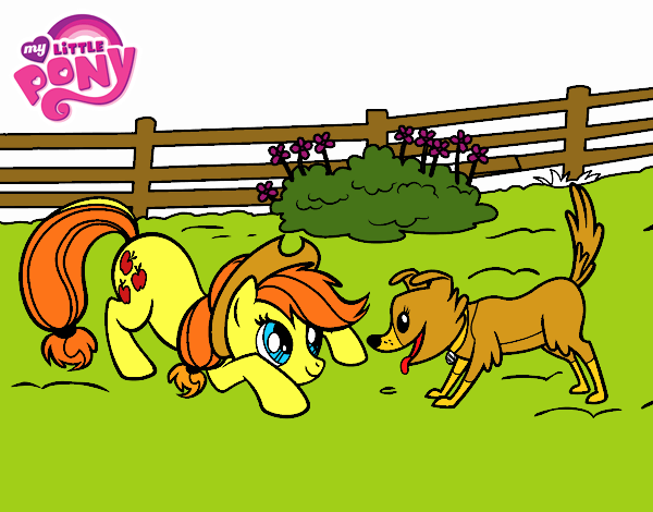 Applejack y Winona