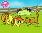 Applejack y Winona