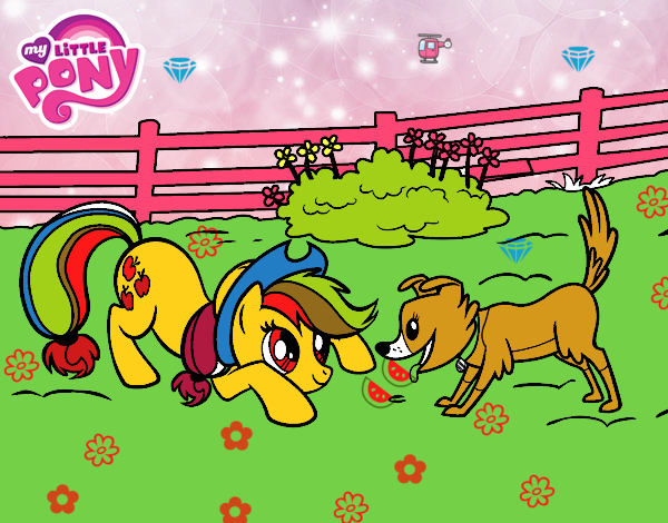 Applejack y Winona