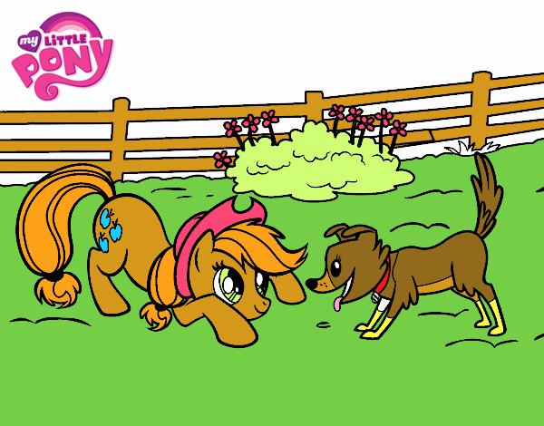 Applejack y Winona