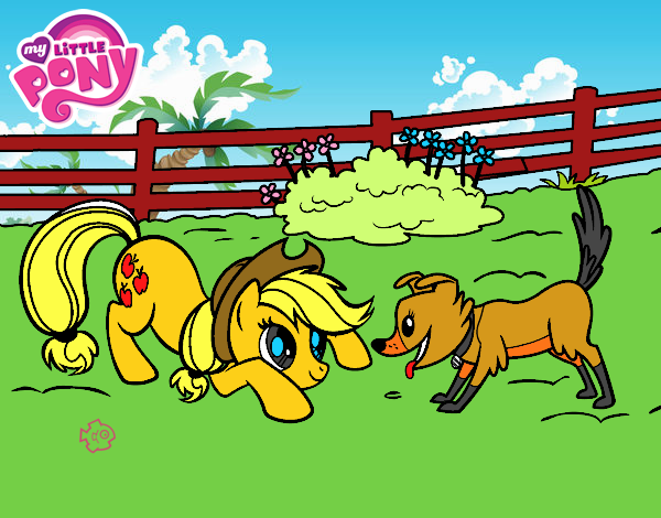 Applejack y Winona