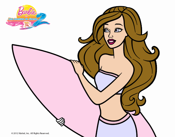 Barbie va a surfear