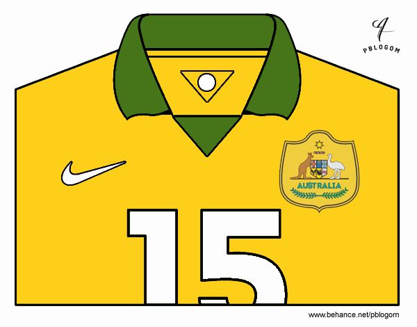 Camiseta del mundial de fútbol 2014 de Australia