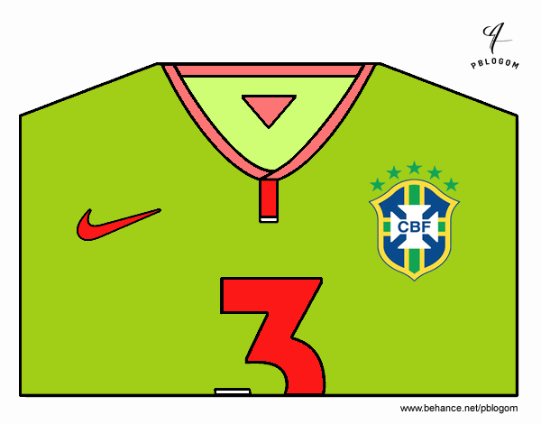 Camiseta del mundial de fútbol 2014 de Brasil