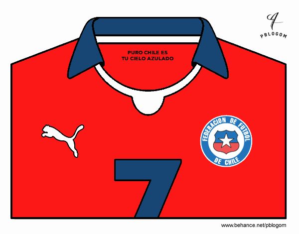 Camiseta del mundial de fútbol 2014 de Chile