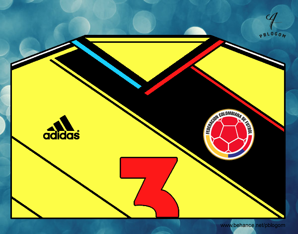 Camiseta del mundial de fútbol 2014 de Colombia