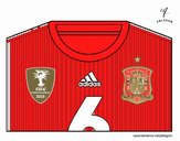 Camiseta del mundial de fútbol 2014 de España