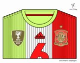 Camiseta del mundial de fútbol 2014 de España