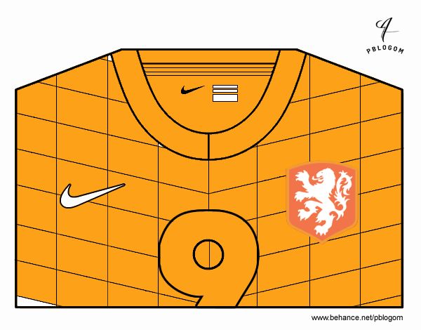 Camiseta del mundial de fútbol 2014 de Holanda