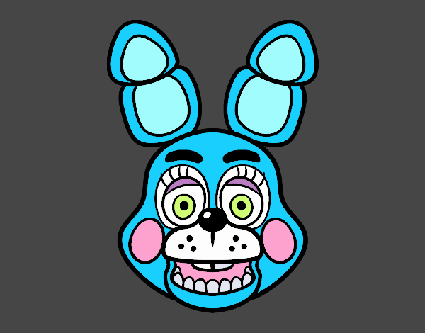 Cara de Toy Bonnie de Five Nights at Freddy's