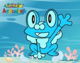 Froakie saludando