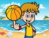 Jugador de baloncesto junior