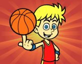 Jugador de baloncesto junior