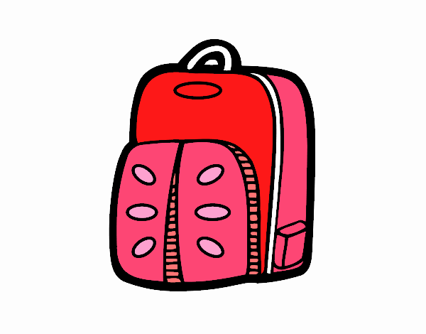 mochila roja 