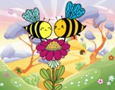 Pareja de abejas