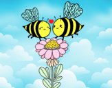 Pareja de abejas