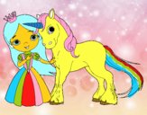 Princesa y unicornio