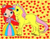 Princesa y unicornio