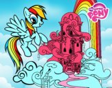 Rainbow Dash en su palacio