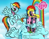 Rainbow Dash en su palacio