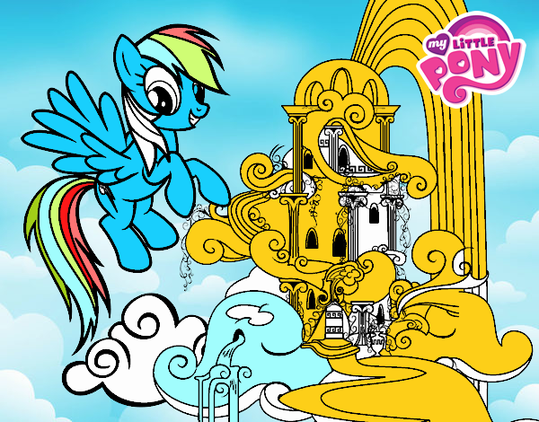 Rainbow Dash en su palacio